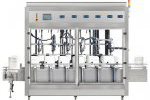 六頭全自動(dòng)稱(chēng)重式灌裝機